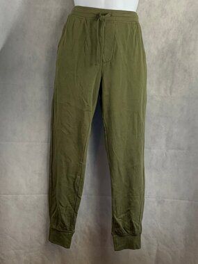 And Now This Men's Cotton Blend Fleece Jogger Sweatpants, Olive Green, Medium